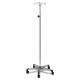 Clinton IV-354 4-Hook Knob-Lock IV Stand 5-Leg Cast Aluminum Base