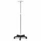 Clinton IV-474 4-Hook Economy Twist-Lock IV Stand 5-Leg Nylon Composite Base