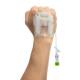 IV Glove IVGA0005 Easystick on the back of the Right Hand, Closed Dome - Overhead View (IV Catheter, Extension Tubing, and other Accessories not included)