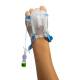 IV Glove IVGA0008 Duo - Adult and Pediatric on the back of the Hand, Closed Dome - Overhead View (IV Catheter, Extension Tubing, and other Accessories not included)