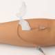 IV Glove IVGA0009 Mini on the Forearm (Winged Infusion Set, Tubing, and Adhesive Dressing not included)