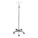 Creative Living Medical IVM1306-01 MRI Non-Magnetic Aluminum Base I.V. Stand with 2-Hook