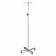 Clinton IVS-312 Economy Stainless Steel IV Pole With Detachable 2-Hook Top