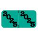 Arden Label JPYM-25-T4 Jeter Compatible JPYM Series 2025 Year Labels - Size 3/4" H x 1 1/2" W