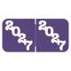 Arden Label JPYM-27-T4 Jeter Compatible JPYM Series 2027 Year Labels - Size 3/4" H x 1 1/2" W