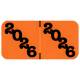 Arden Label JT3Y-26 Jeter Compatible JT3Y Series 2026 Year Labels for Ringbook - Size 3/4" H x 1 1/2" W