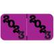 2023 Year Labels - Jeter Compatible - Size 3/4" H x 1 1/2" W - Purple Label