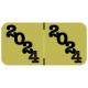 2024 Year Labels - Jeter Compatible - Size 3/4" H x 1 1/2" W - Gold Label