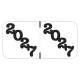 Arden Label JTYM-27-T4 Jeter Compatible JTYM Series 2027 Year Labels - Size 3/4" H x 1 1/2" W
