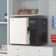 Koolmore KM-PHF-4CUL Ultra Low Temperature Undercounter Medical Freezer with 1 Shelf, Foam Door, 4 Cubic Feet - Left Angle Actual Use (Items Shown Other than the Freezer are not Included)
