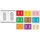 Kardex PSF-138 Match KXNM Series Numeric Roll Color Code Labels - 1 1/4"H x 1 1/2"W