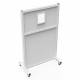 Phillips Safety LB-1012-4572 Opaque Mobile Lead Barrier - Size 45" W x 72" H