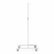 Phillips Safety LB-2024-N-ACR Mobile Lead Barrier with Cutouts and Acrylic Window Size 20" H x 24" W - Side View
