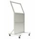Phillips Safety LB-2430-B-ACR Tilted Mobile Lead Barrier Acrylic Window Size 24" H x 30" W