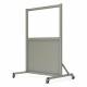 Phillips Safety LB-2436-S Mobile Lead Barrier - Glass Window Size 24" H x 36" W