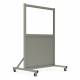 Phillips Safety LB-2436-S Mobile Lead Barrier with Glass Window Size 24" H x 36" W - Right Side View