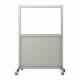 Phillips Safety LB-2436-S Mobile Lead Barrier with Glass Window Size 24" H x 36" W - Front View