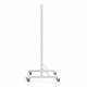 Phillips Safety LB-2436 Mobile Lead Barrier, Glass Window Size 24" H x 36" W - Side View
