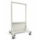 Phillips Safety LB-3036 Mobile Lead Barrier Glass Window 36" H x 30" W