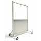 Phillips Safety LB-3648-ACR Mobile Lead Barrier Acrylic Window Size 30" H x 48" W