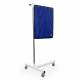 Phillips Safety Model LB-MB-3024-TB Deluxe Mobile Lead Shield on T-Base with 30" H x 24" W Panel - Angle View