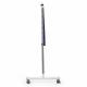 Phillips Safety Model LB-MB-3024-TB Deluxe Mobile Lead Shield on T-Base with 30" H x 24" W Panel - Side View