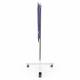 Phillips Safety Model LB-MB-3024-TB Deluxe Mobile Lead Shield on T-Base with 30" H x 24" W Panel - Side View