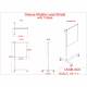 Phillips Safety Model LB-MB-3024-TB Deluxe Mobile Lead Shield on T-Base with 30" H x 24" W Panel - Technical Drawing
