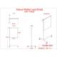 Phillips Safety LB-MB-3024 Deluxe Mobile Lead Shield with T-Base - Dimensions