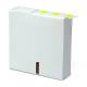 Globe Scientific LCR-13Y Cryogenic Label Roll for 1.5-2.0 mL Tubes - 13 mm Dots, Yellow