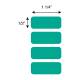 Globe Scientific LCR-33X13G Cryogenic Label Roll for 1.5-2.0 mL Tubes - 33 mm x 13 mm, Green - Label Dimension