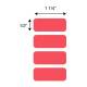Globe Scientific LCR-33X13R Cryogenic Label Roll for 1.5-2.0 mL Tubes - 33 mm x 13 mm, Red - Label Dimension