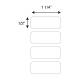 Globe Scientific LCR-33X13W Cryogenic Label Roll for 1.5-2.0 mL Tubes - 33 mm x 13 mm, White - Label Dimension