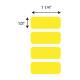 Globe Scientific LCR-33X13Y Cryogenic Label Roll for 1.5-2.0 mL Tubes - 33 mm x 13 mm, Yellow - Label Dimension