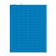 Globe Scientific LCS-24X13B Cryogenic Label Sheet for 0.5 mL Tubes - 24 mm x 13 mm, Blue with Label Dimension