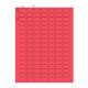Globe Scientific LCS-24X13R Cryogenic Label Sheet for 0.5 mL Tubes - 24 mm x 13 mm, Red with Label Dimension