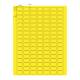Globe Scientific LCS-24X13Y Cryogenic Label Sheet for 0.5 mL Tubes - 24 mm x 13 mm, Yellow with Label Dimension