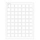 Globe Scientific LCS-25X25W Cryogenic Label Sheet for Microscope Slides - 25 mm x 25 mm, Label Dimension