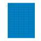 Globe Scientific LCS-38X19B Cryogenic Label Sheet for General Use - 38 mm x 19 mm, Blue with Label Dimension