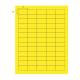 Globe Scientific LCS-38X19Y Cryogenic Label Sheet for General Use - 38 mm x 19 mm, Yellow with Label Dimension