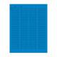 Globe Scientific LCS-38X6B Cryogenic Label Sheet for Microplates - 38 mm x 6 mm, Blue with Label Dimension