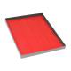 Globe Scientific LCS-38X6R Cryogenic Label Sheet for Microplates - 38 mm x 6 mm, Red