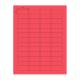 Globe Scientific LCS-43X19R Cryogenic Label Sheet for Cryovials - 43 mm x 19 mm, Red with Label Dimension