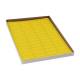 Globe Scientific LCS-43X19Y Cryogenic Label Sheet for Cryovials - 43 mm x 19 mm, Yellow