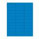 Globe Scientific LCS-67X25B Cryogenic Label Sheet for Racks and Boxes - 67 mm x 25 mm, Blue with Label Dimension