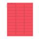 Globe Scientific LCS-67X25R Cryogenic Label Sheet for Racks and Boxes - 67 mm x 25 mm, Red with Label Dimension