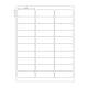 Globe Scientific LCS-67X25W Cryogenic Label Sheet for Racks and Boxes - 67 mm x 25 mm, White with Label Dimension