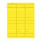 Globe Scientific LCS-67X25Y Cryogenic Label Sheet for Racks and Boxes - 67 mm x 25 mm, Yellow with Label Dimension