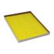 Globe Scientific LCS-67X25Y Cryogenic Label Sheet for Racks and Boxes - 67 mm x 25 mm, Yellow