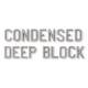 Unmounted Condensed Deep Block Lead Character - 3/8" Height